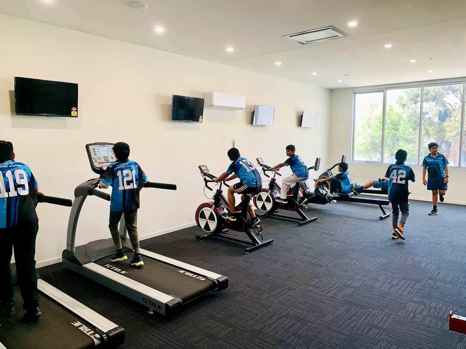 Players in the Elite high-performance gym
