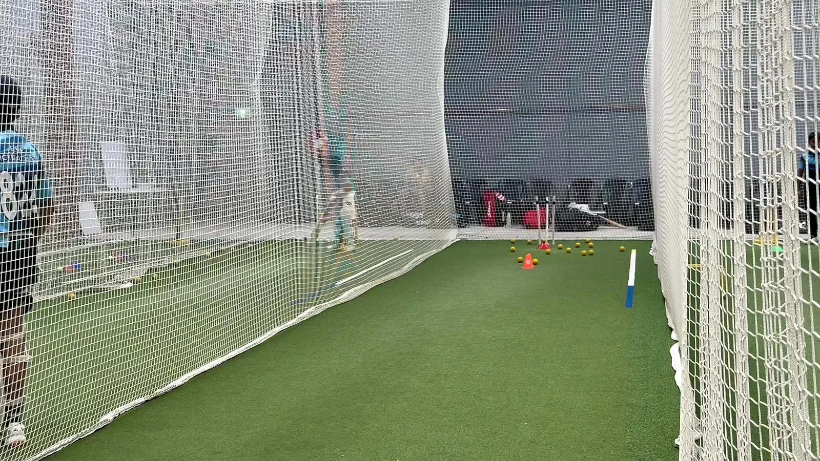 Junior group training in the Pakenham nets